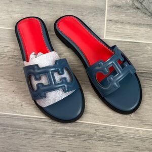 Cheyenne CHANEL Blue and Red Sandals